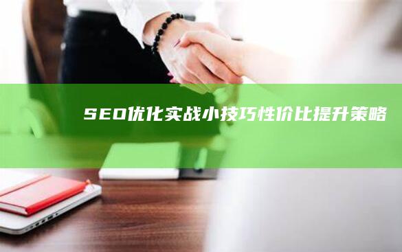 SEO优化实战小技巧：性价比提升策略